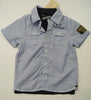 SCOTCH & SODA SHRUNK Navy Polo & Blue Stripe Short Sleeve Collar Shirt Top BNWT