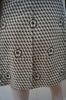 BARBARA BUI Beige Grey 100% Cotton Floral Geometric Print Silk Lined Jacket 40