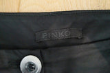 PINKO Designer Black Ladies Straight Leg Formal Trousers Pants UK10; IT42