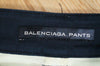 BALENCIAGA PANTS Lemon Yellow & Black Cotton Skinny Trousers Pants Sz:40 UK12