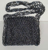 NINA GILL Vintage Black Bead Embellished Lined Small Evening Shoulder Bag