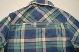 SCOTCH SHRUNK Boys Blue Green Cottton Checked Tartan Long Sleeve Shirt Top BNWT