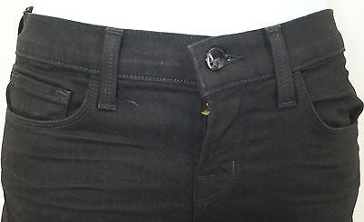 J BRAND Womens Black THUNDERHEAD Cotton Blend Trousers Pants Jeans Sz24 IL27.5"