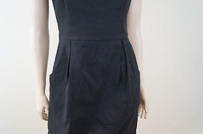THEORY Black Linen Bandeau Sleeveless Summer Evening Dress US8; UK12