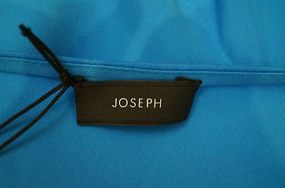 JOSEPH Royal Blue & Green Silk Sleeveless Asymmetric Hemline Dress 40 UK12 BNWT