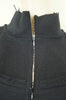 MARNI Midnight Navy Black 100% Virgin Wool Raw Edges Zip Front Coat IT40 UK10