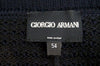 GIORGIO ARMANI Midnight Blue Black 100% Cashmere Chunky Knit Cardigan Top Sz:54