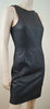 VELVET Graham & Spencer Black Faux Leather & Fabric Panelled Evening Dress BNWT