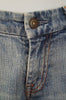 7 FOR ALL MANKIND Womens Blue Denim Faded & Crease Detail Bootcut Jeans Sz 28