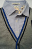 SCOTCH SHRUNK Cotton Grey Long Sleeve Knitted Cardigan & Blue Shirt Top BNWT