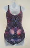 WE ARE HANDSOME Limited Edition Purple Pink Zipper Swimsuit Bathing Costume Sz:M