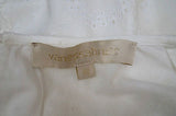 VANESSA BRUNO White Embroidered Round Neck Sleeveless Summer Tunic Dress 40 UK12