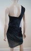 VERA WANG Black Cream & Green Net Skirt Evening Cocktail Dress EU40; UK12