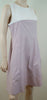 JOSEPH Lilac Pink & Cream Cotton Poplin Stretch DONNA Sleeveless Dress 42 UK14