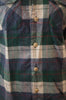 RALPH LAUREN Mens Green Cream Check Cotton Wool Classic Fit  Long Sleeve Shirt 6