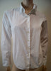 AGNES B PARIS White 100% Cotton Collared Formal Blouse Shirt Top Sz40 UK12