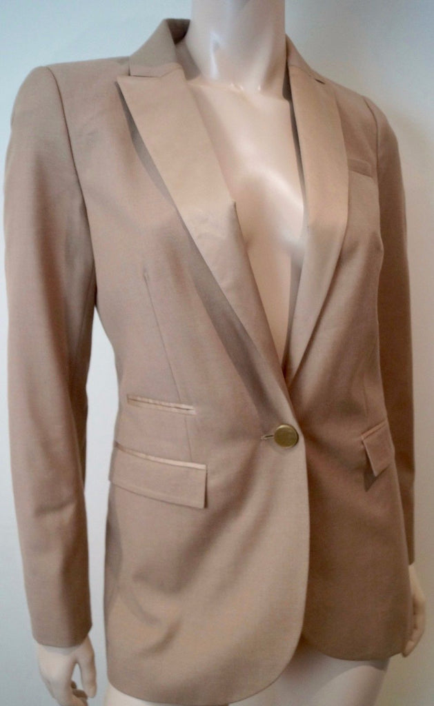BY MALENE BIRGER Women's Caramel  Wool Blend Formal Blazer Jacket EU34; UK8