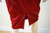 KYRI LONDON Burgundy Red Satin Look Evening Bandeau Boned Dress & Jacket Suit