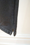 SERFONTAINE Womens Black Denim Cotton Blend Skinny Leg Jeans Pants Sz 28