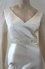 LAZARO COUTURE Designer Ivory Wedding Dress / Gown, Detachable Train & Veil