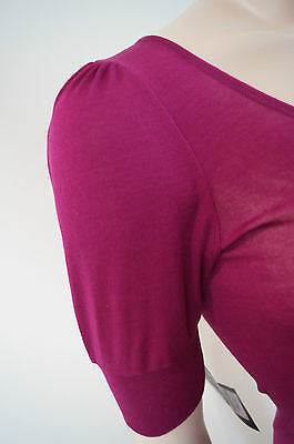VANESSA BRUNO Made In France Cerise Pink Long Length Knitwear Top FR2 UK10
