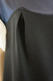 3.1 PHILLIP LIM Black Navy & Cream Wool & Silk Short Sleeve Mini Dress US8  UK12