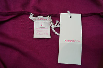 VANESSA BRUNO Made In France Cerise Pink Long Length Knitwear Top FR2 UK10