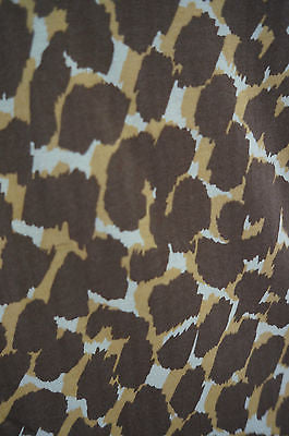 MARC BY MARC JACOBS Designer Brown & Beige Animal Print Long Length Summer Top