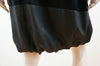 LANVIN Ete 2006 Black 2 Tone Fabric Elasticated Waist Tie Ribbon Skirt UK14 EU42