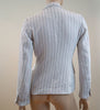 GERARD DAREL Off White & Dark Navy Stripe Lined Summer Blazer Jacket EU38; UK10