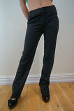 PATRIZIA PEPE Women's Wool Mix Black Straight Leg Formal Trousers / Pants IT42