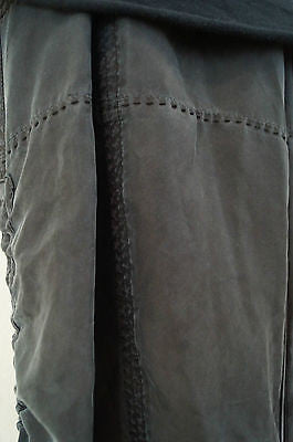 PINKO Black Cotton Bandeau Top & Charcoal Grey Silk Cargo Playsuit Jumpsuit UK8
