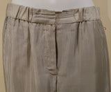 MAJE Blue White Stripe Diamante Detail Elasticated Waist Casual Trousers Pants M