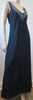 ELIE TAHARI Black Midnight Navy Embroidered Scoop Neck Sleeveless Maxi Dress 10