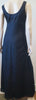 ELIE TAHARI Black Midnight Navy Embroidered Scoop Neck Sleeveless Maxi Dress 10