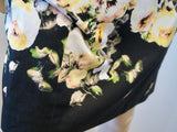 PAUL SMITH Black Label Multi Colour Cotton Floral Print Cap Sleeve Dress 44 UK12