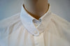 CARVEN White 100% Cotton Button Collar Long Sleeve Formal Blouse Shirt FR38 UK10