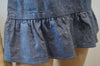PHILOSOPHY DI LORENZO SERAFINI Blue Cotton Sleeveless Peplum Hemline Top UK10