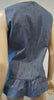 PHILOSOPHY DI LORENZO SERAFINI Blue Cotton Sleeveless Peplum Hemline Top UK10