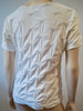 ANNE FONTAINE Cream Textured Fabric Round Neck Short Sleeve T-Shirt Top 3; M/L