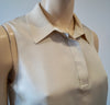 RAG & BONE NEW YORK Silver Grey Silk Collared Sleeveless Tunic Blouse Shirt Top