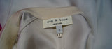 RAG & BONE NEW YORK Silver Grey Silk Collared Sleeveless Tunic Blouse Shirt Top