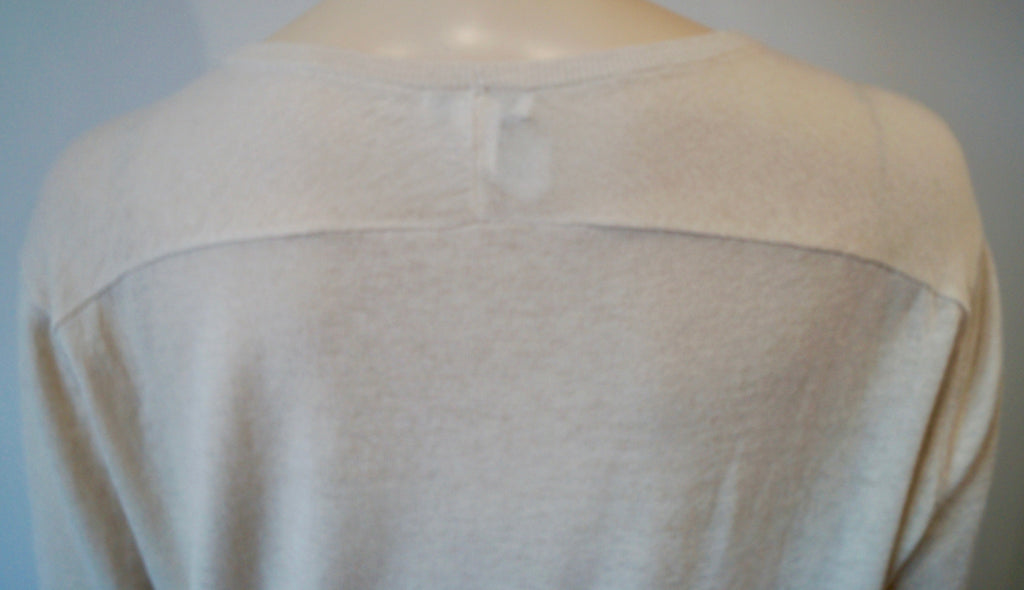 ERES Pale Pinky Cream Cashmere Round Neck Long Sleeve Jumper Sweater Top UK M/L