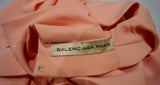 BALENCIAGA PARIS Pale Pink Silk Blend Sleeveless Open Back Evening Top 40 UK12
