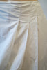 PAULE KA Women's White Cotton Blend Pleated Front Short Length Skirt FR40 UK12