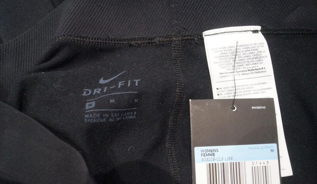 NIKE DRI FIT Black PRO WARM Activewear Branded Gym Wear Trousers Pants M BNWT