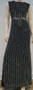 LACE & BEADS Black Silver Sequin Embellished Cap Sleeve Lined Evening Maxi Dress