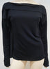 GFF GIANFRANCO FERRE Wide Neck Pleat Side Long Sleeve Top I44; US10; F40 UK12