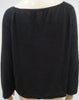 CHLOE Women's Black Cashmere Scoop Neckline Long Sleeve Jumper Sweater Top M