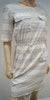 MARNI SUMMER EDITION 2012 White & Black Cotton Geometric Print Summer Dress 38